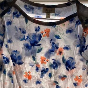 Style & Co. Blue and Orange Floral Dress